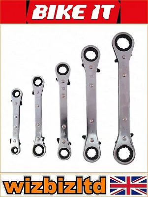 Bike It Ratchet Spanner Kit [Includes 8mm To 21mm Sizes] [5 Piece] • $45.56