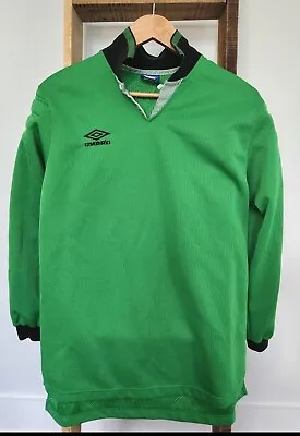 Vintage Umbro Mens Large Goalkeeper Jersey Green Padded • $25
