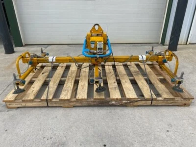 $2800 • Buy Anver 600 Lb. Vacuum Steel Aluminum Plate Lifter W/Powered Pump #E60M6-86