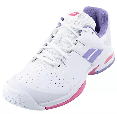 Girls Babolat Tennis Shoes Propulse All Court Yucca White US Junior Girl Size 4 • $49.99