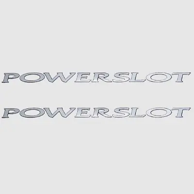 Mastercraft Boat Decals | Powerslot Silver Stickers (Pair) • $35.19