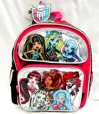 Monster High 12  Silver Backpack With Three Compartments&side Pockets-Brand New! • $49.99