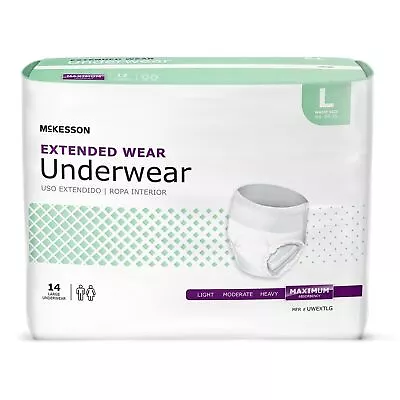 MCK-Adult Disposable Cloth Underwear Maximum Absorbency - Size L BG/14 • $34.14