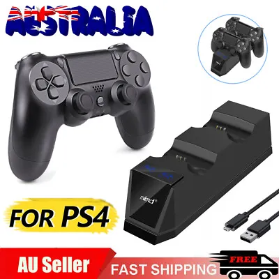 $34.99 • Buy For PS4 Playstation 4 Controller Gamepad / Charger Dock Dual Stand Charging LED