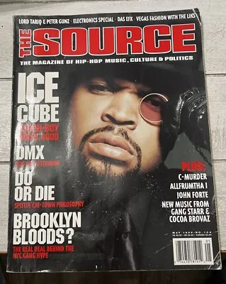The Source Magazine #104 May 1998 Ice Cube 2Pac Gang Starr DMX C-Murder Das Efx • $18.90