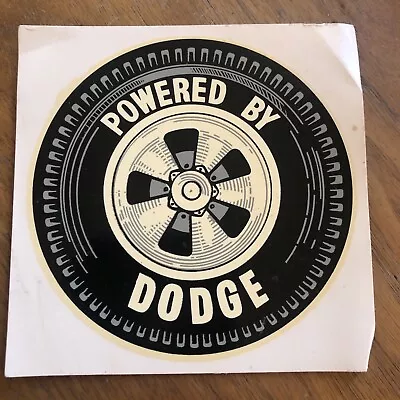 Vintage Powered  By Dodge Car Window  Water Decal 4  Sticker 4” Ford Mustang • $5