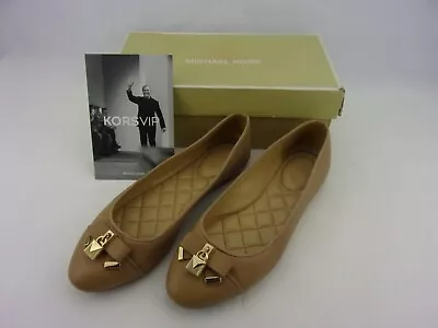 Michael Kors Alice Ballet Flats Women's Size 8M Toffee Leather • $34.99