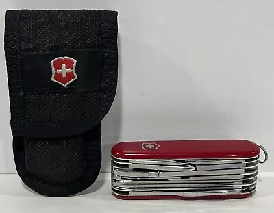 Vintage Victorinox Swiss Army Knife  Officer Suisse Rostfrei W/ Pouch • $149.95