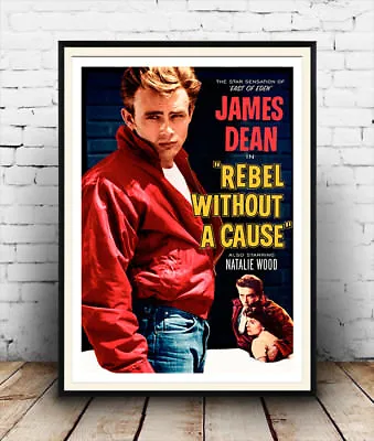 Rebel Without A Cause James Dean Advertising Wall Art Poster Reproduction. • £8.79