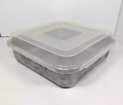 Nordic Ware Square Pan 9x9 Professional Clear Lid Brownie Cake Heavy Aluminum • $21.89