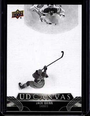 2023-24 Upper Deck Series 1 Jack Quinn Ud Canvas Black C9 • $4.99