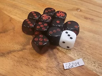 CMON ASOIAF A Song Of Ice And Fire Targaryen Dice Set (x10+1) FZ204 • $10