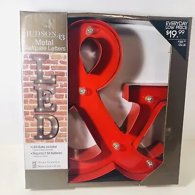 Hudson 43 Marquee Letter & Light Up Sign LED 11.5 X 12”X 1 3/4” NEW • $17.95