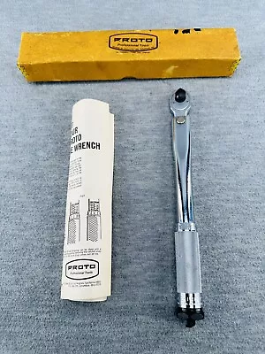PROTO 6064 - VINTAGE 1/4  Drive Ratcheting Head Micrometer Torque Wrench    TN • $184.99