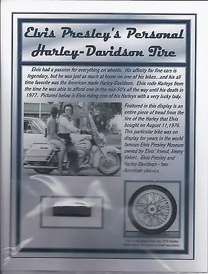 Elvis Presley Personal Owned Used Harley Davidson Tire Tread - Jay Leno's Garage • $24.99