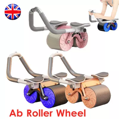 Ab Plank Abdominal Roller Wheel Core Trainer Elbow Support Automatic Rebound Uk • £9.89