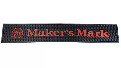 Maker's Mark Bar Rail Drip Mat  24” X 4” Commercial Grade Rubber • $10