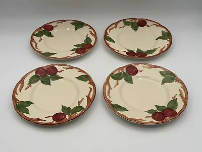 Four (4) Vintage Franciscan Apple Bread And Butter Plates. Half Moon Backstamp. • $14.95