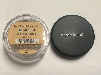 Bare Minerals Original Foundation Broad Spectrum SPF 15 Medium 2G /0.07 Oz 63-H2 • $10.79