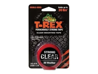 Shurtape T-REX Clear Mounting Tape 25mm X 1.5m - 285664 • £9.90