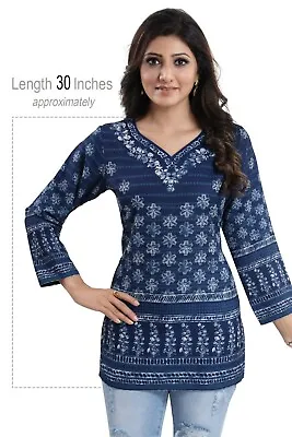 Women UK Ethnic Fashion Party Dress Dresses Kurti Tunic Casual Shirt MID548 • £12.96