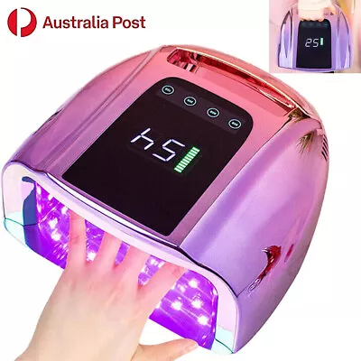 AU 96W Professional Nail Gel Dryer Wireless LED UV Nail Lamp Manicure Recharge • $131.01