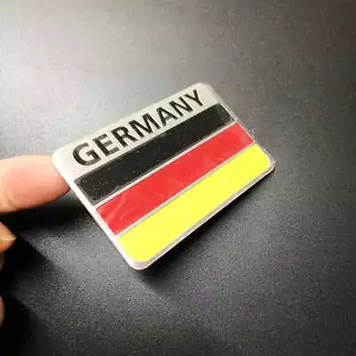 $4.99 • Buy 1Pcs Aluminum GERMANY Flag Rectangular Car Body Side Sticker Emblem Badge For VW
