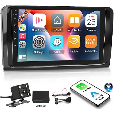 2+32G CarPlay Android 12 Car Stereo Radio GPS FM For Mercedes Benz ML/GL 350 500 • $147.60