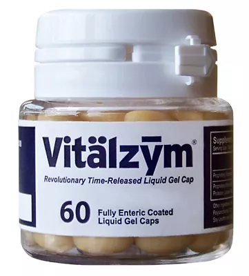 Vitalzym Extra Strength Systemic Enzymes 60 Liquid Gel Caps - World Nutrition • $35