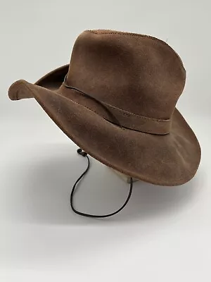 MinneTonka The Aussie Hat Genuine Leather Since 1946 Size Small • $49