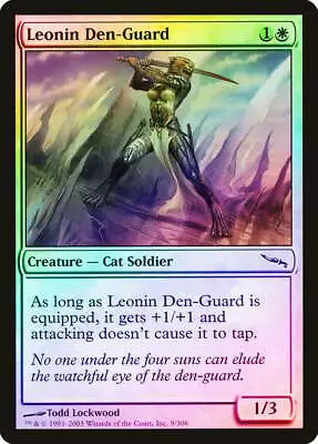 Leonin Den-Guard FOIL Mirrodin PLD White Common MAGIC GATHERING CARD ABUGames • $1.42