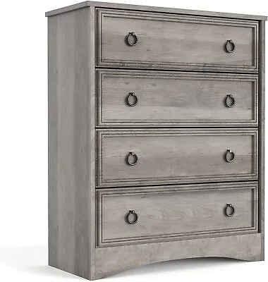 Large Chest Drawers 4 Drawer Dresser For Bedroom Furniture Storage Cabinet • $49.99