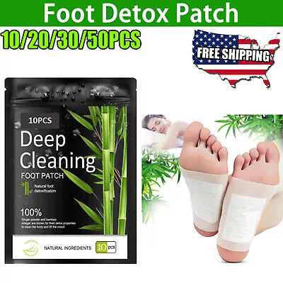 10-50pcs Foot Detox Patches Pads Toxins Deep Cleansing Herbal Organic Slimming • $11.39