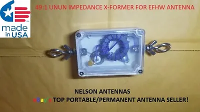 49:1 Unun Impedance Xformer For End Fed Half Wave Antenna. Ujm-49-1  • $59.99