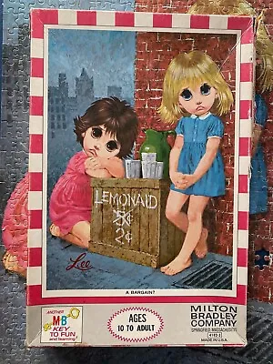 1970 MB Tykes Wide Eyed Girls Jigsaw Puzzle - 500 Pieces - A Bargain? - LEE • $16.61