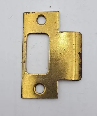 Vintage Door Lock Strike Plate Gold In Color Door Hardware  • $8