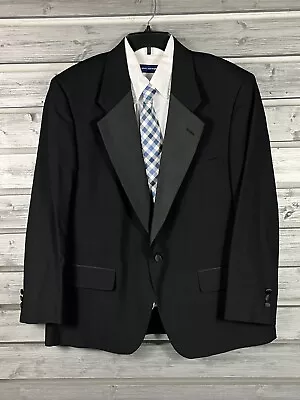 VINTAGE After Six Christian Dior Tuxedo Blazer Jacket Mens 44  100% Wool Black • $49.99