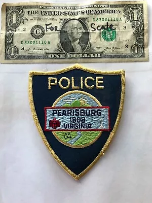 Very Rare Pearisburg Virginia Police Patch Un-sewn Great Condition   • $62.75