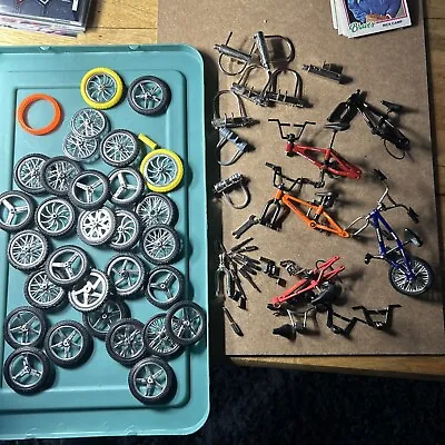 Flick Trix Finger Bike BMX FOR PARTS Lot Tech Deck Toy Bundle Parts Tools Frames • $39.99