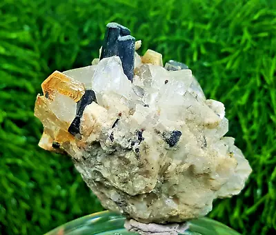 356 Carat Tourmaline Crystals On Quartz Muscovite & Payrite From Shigar Valley • $3.25