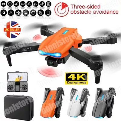 Drones Quadcopter 5G 4K GPS Drone X Pro With HD Dual Camera WiFi FPV Foldable R • £18.09