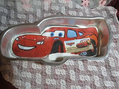 Wilton Lightning McQueen Cake Pan W Insert Cars Movie Disney • £7.71