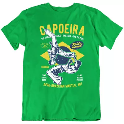 Capoeira Brazilian Martial Art Game Dance Acrobatics Music Symbol T Shirt New • $19.98