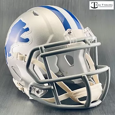 Riddell Custom Detroit Lions Throwback 1970-1983 Speed Mini Helmet Alternate • $34.99