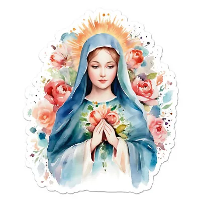 Virgin Mary Vinyl Decal Sticker Indoor Outdoor 3 Sizes #11368 • $5.17