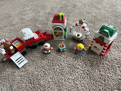 Fisher Price Little People 1998 Mrs Santa Clause Christmas Village Train • $24.95