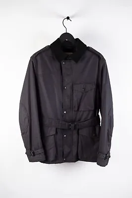 Original Burberry Brit Men Black Belted Trench Coat Size XL H3485 • $349