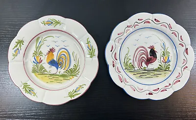 J Wilfred Charles Sadek Portugal 8” Painted Rooster Wall Hanging Plates Decor • $45