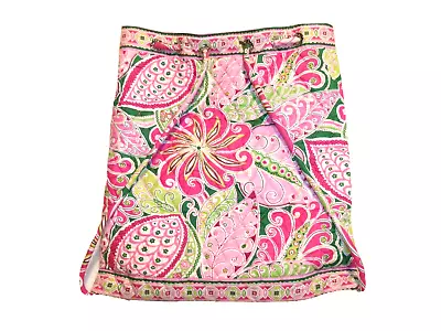 Vera Bradley Pinwheel Pink  Drawstring Backpack Bag Purse Retired 14 X 13 In VGC • $24.99