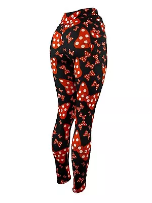 Classic Minnie Mouse Polka Dot Bows Leggings Capri Shorts Multiple Sizes POCKETS • $19.97